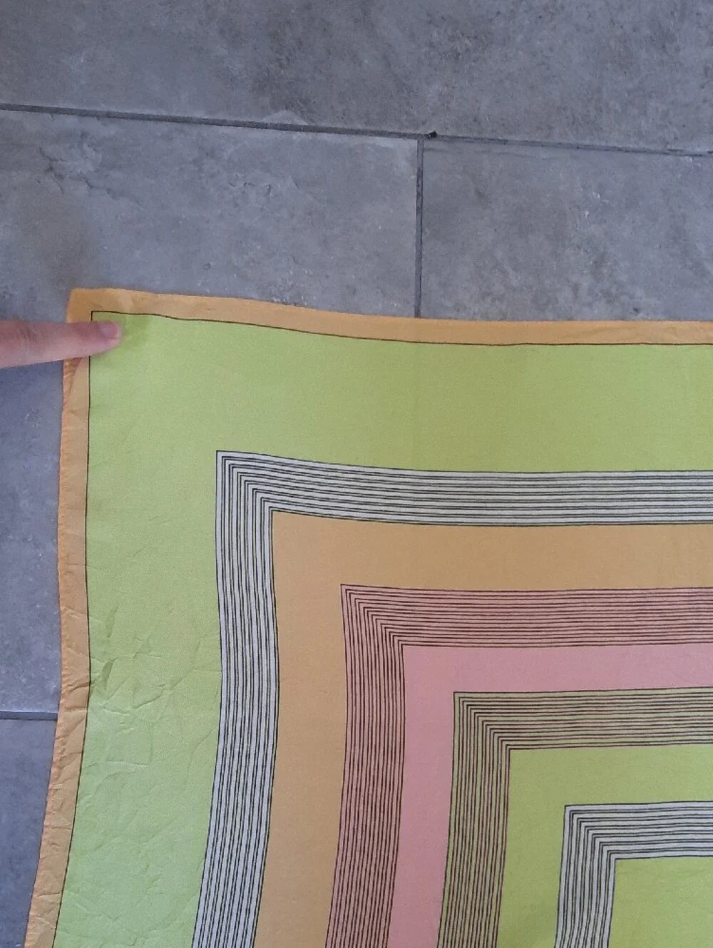 Paoli Vintage 70s Geometric Scarf 27